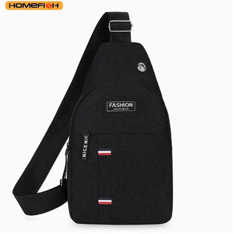 Homefish Men S One Shoulder Crossbody Chest Bag Large Capacity Small Shoulder Bag