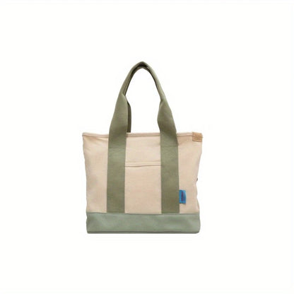 Simple Colorblock Crossbody Bag Large Capacity Shoulder Bag