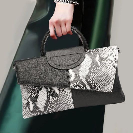 Alligator Pattern Crossbody Bag – PU Leather Shoulder Handbag