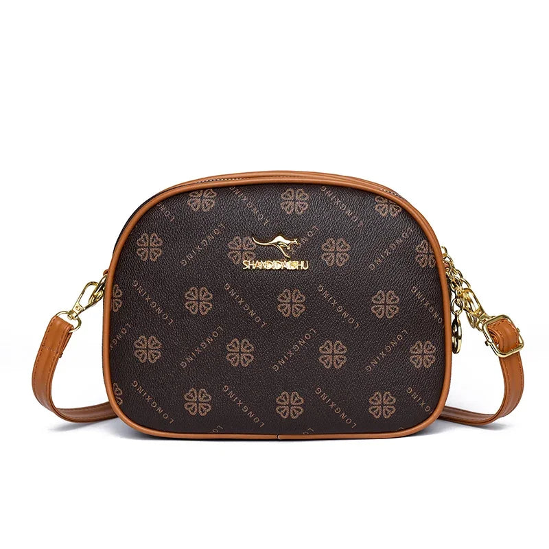 Women's Crossbody Bag – Multi-Pocket PU Leather Shoulder Handbag