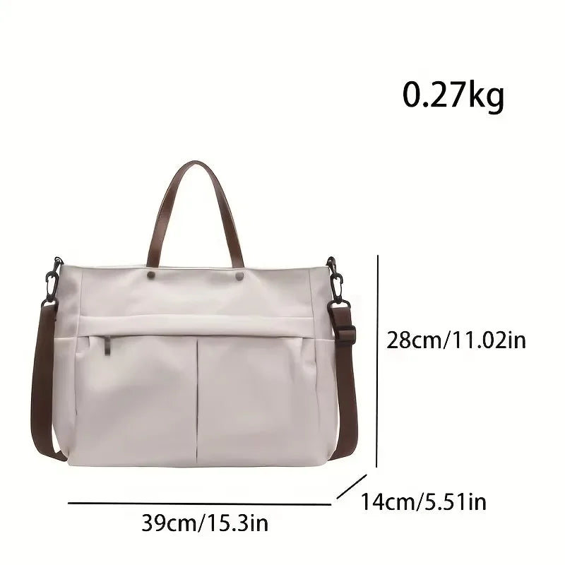 Spacious Nylon Tote Bag Women Stylish Handbag Shoulder Crossbody
