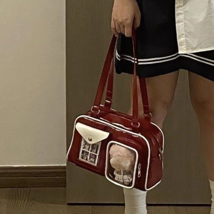 Cute Anime Crossbody Bag Women Large Capacity Purse School