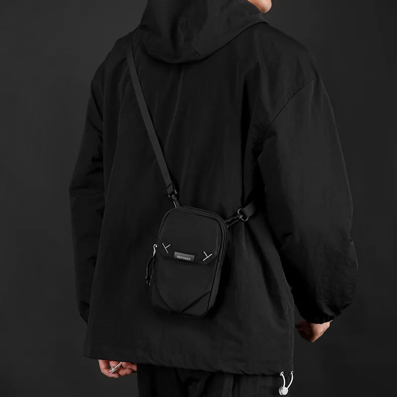 Waterproof Nylon Square Casual Single-Shoulder Bag Mobile Phone Storage Waist Bag Cycling