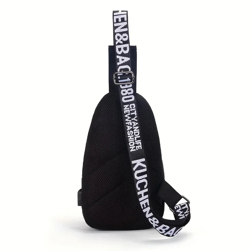 Single Night Glow Women Crossbody Bag Men Chest Bags Student Sports Running Fanny Pack