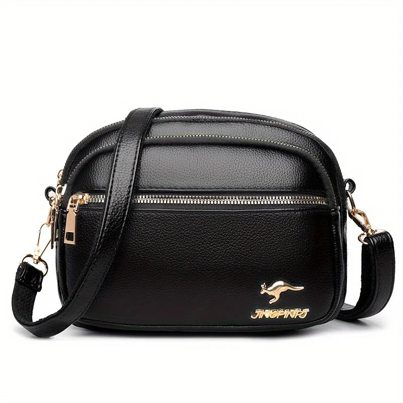 Crossbody Bag Women Multi-Layered Zipper Shoulder Bag