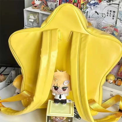 Star-Shaped Ita Bag – Kawaii Transparent Shoulder Bag for Badge Display
