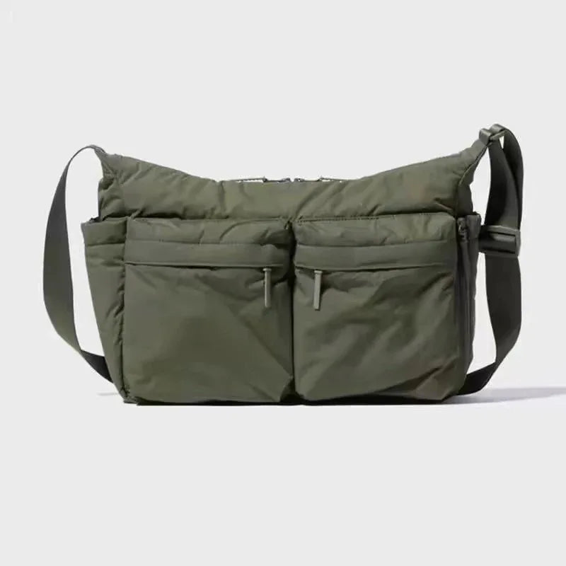 Top Thickened Casual Messenger Bag Single Shoulder Bag Large Capacity Laptop Multi Pocket Sports Bag