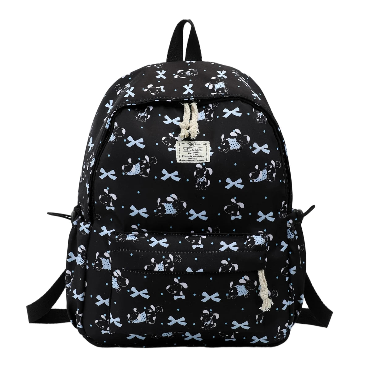 Exquisite Cute Cartoon Animal Printed Backpack Nylon Lightweight Large Capacity Casual Campus