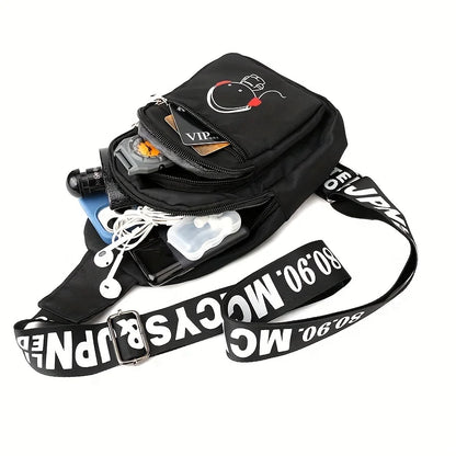 Simple Mini Breast Pocket Outdoor Leisure Bag Multi-Function Large Capacity Storage Mobile Phone