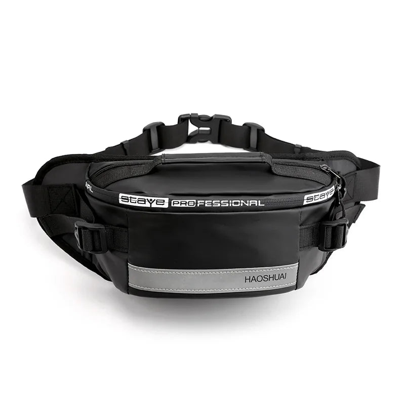 Outdoor Waist Bag Running Close Reflective Bar Diagonal Cross Anti Theft Mobile Phone Large Capacity