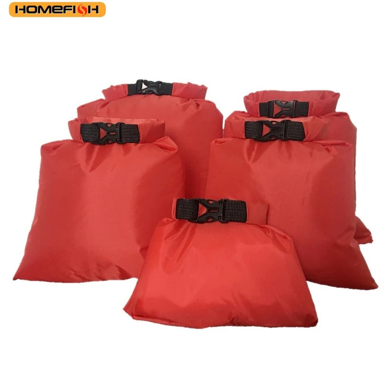 Homefish 5pcs Waterproof Dry Bag Camping Drifting Hiking Swimming Rafting Kayaking River Trekking