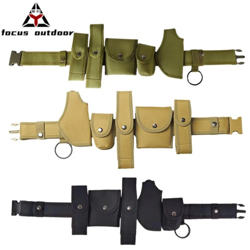 Outdoor Training Oxford Cloth Fanny Pack Multi-Function Six-Piece Tactical Belt Cs Prop