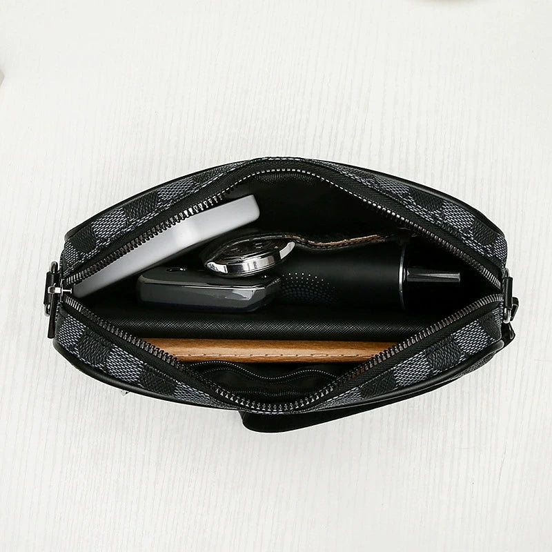 Checkered Square Crossbody Bag for Work & Casual Use