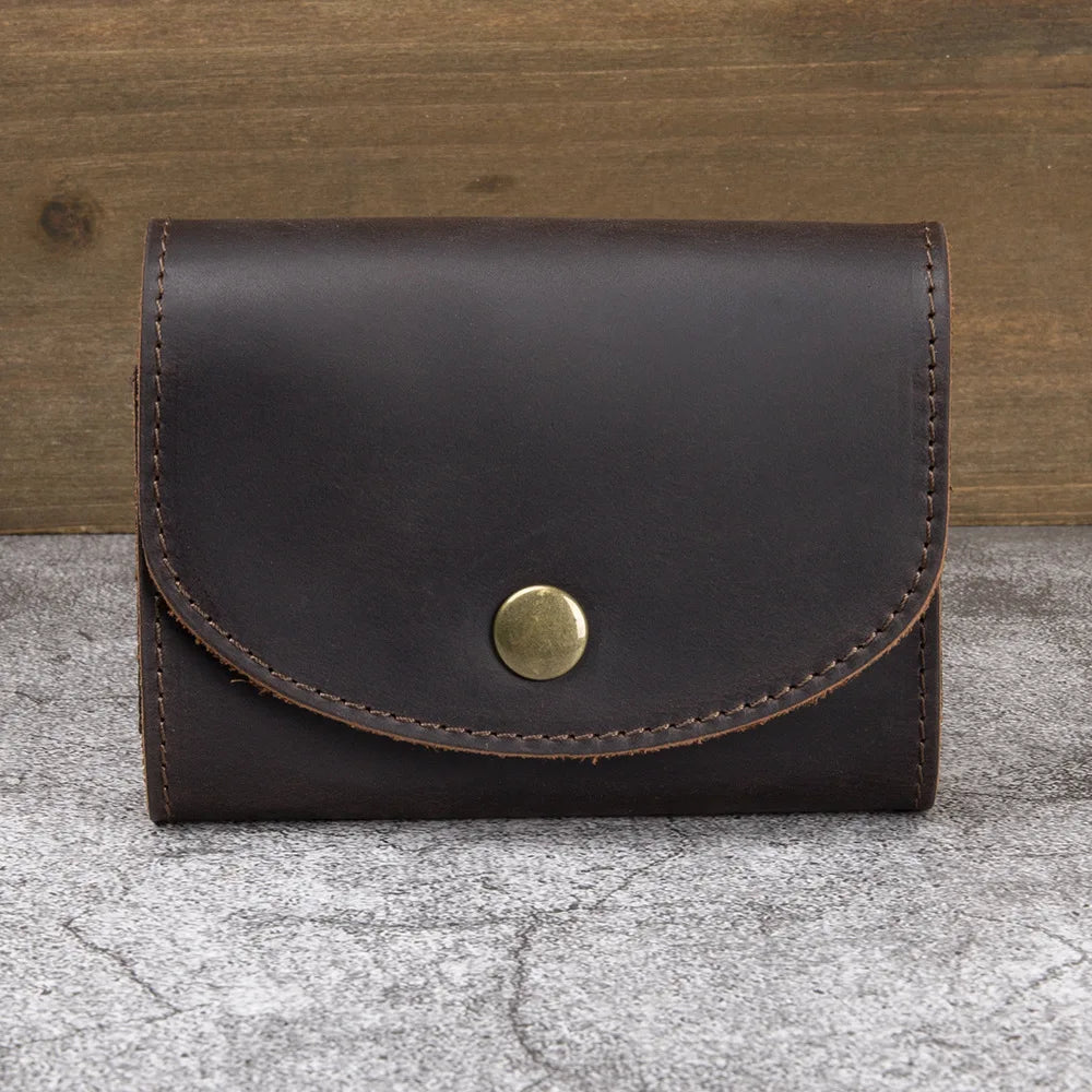 Genuine Leather Large Capacity 12-Slot Organ Card Case