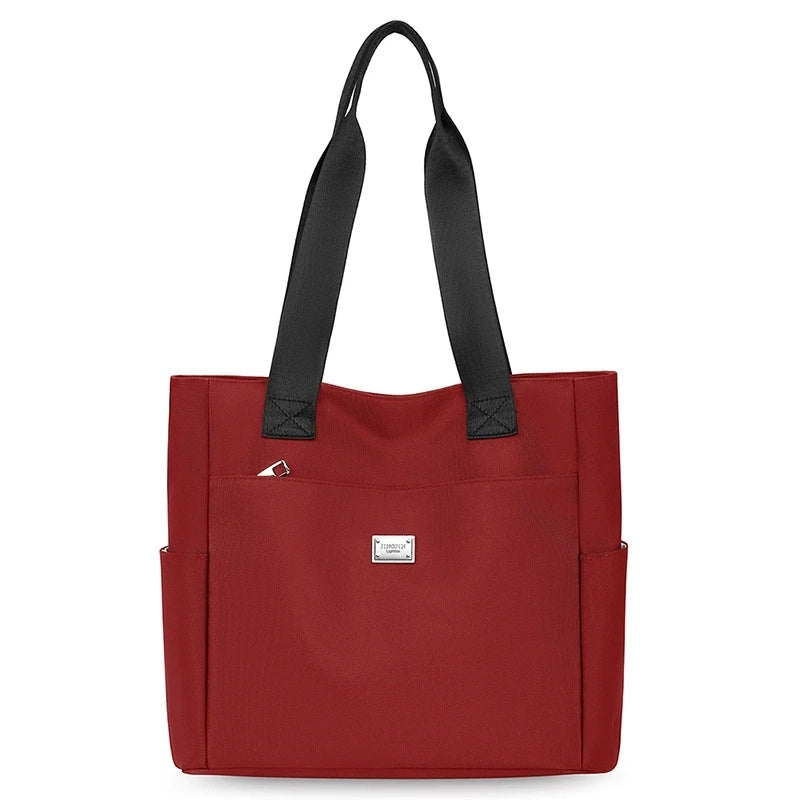 Women's Nylon Tote Bag – Large Lightweight Shoulder Bag