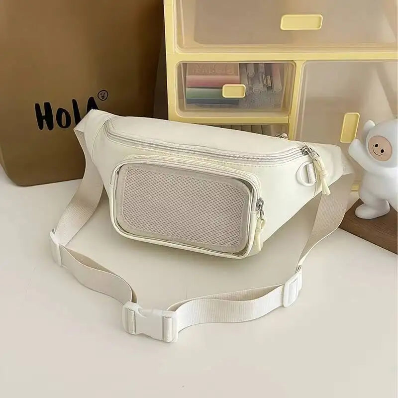 Cute Ita Waist Bag – Transparent Window Chest Fanny Pack for Women