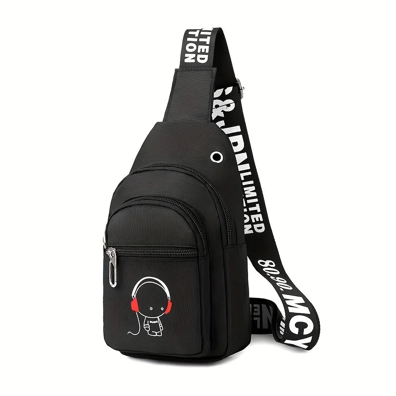 Simple Mini Breast Pocket Outdoor Leisure Bag Multi-Function Large Capacity Storage Mobile Phone