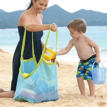 Homefish Kids Sand Away Portable Mesh Storage Bag Large Beach Tote Swimming Bath Toys Towels Outdoor