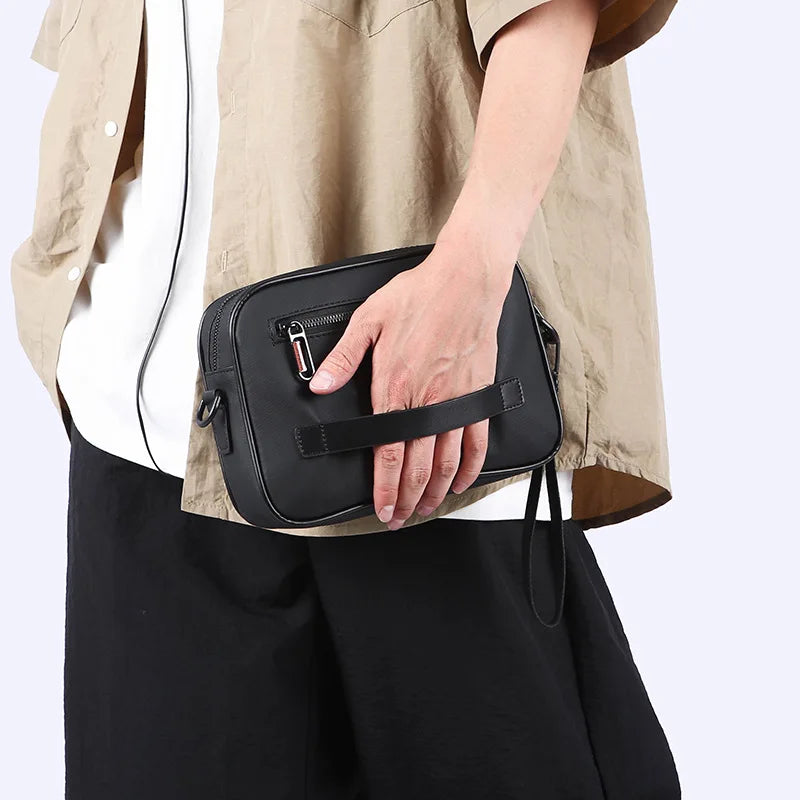 Large Capacity Crossbody Bag Men Spring Simple Casual Business Outdoor Travel Portable Handheld