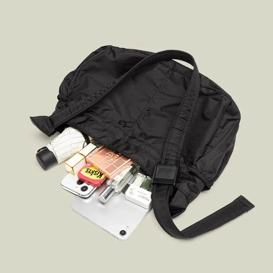 Large Capacity Casual Sport Tote Shoulder Bag Lightweight Waterproof Nylon Crossbody Bags Men Women