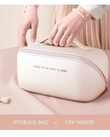 Homefish Luxury Makeup Organizer Women Toiletry Kit Bag Cosmetic Storage Pouch Travel Make Up Case