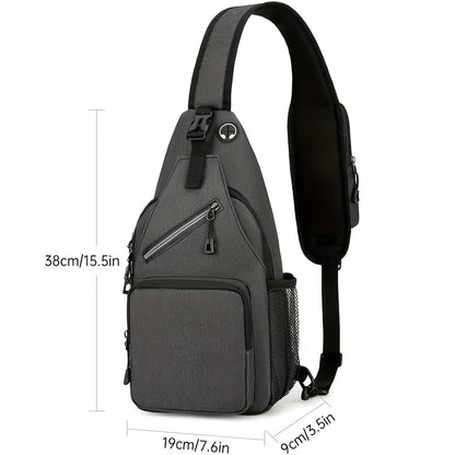 Waterproof Sling Bag for Men & Women – Large Capacity Chest Crossbody Pack