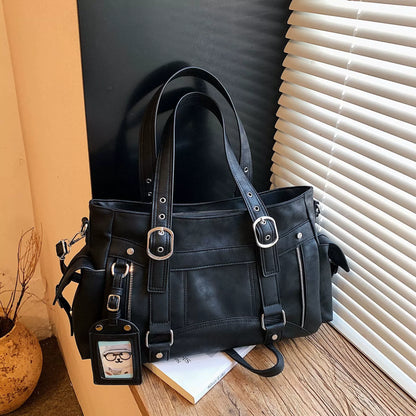 Large Capacity Tote Bag Trendy Sweet-And-Cool Style Versatile Handbag Simple Commuting Crossbody
