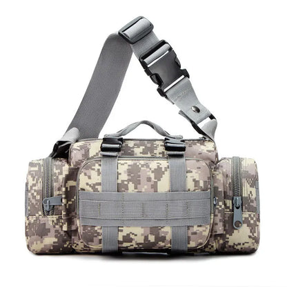 Camo Outdoor Crossbody Handbag Large Capacity Wear-Resistant Oxford Cloth Tactical One Shoulder