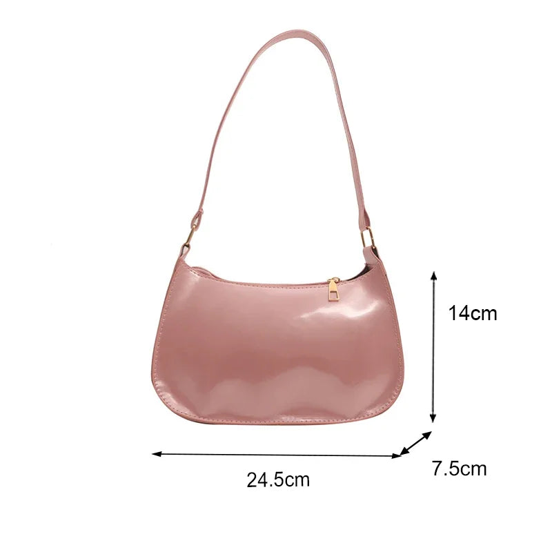 Retro PU Leather Hobo Shoulder Bag – Casual Women's Underarm Purse