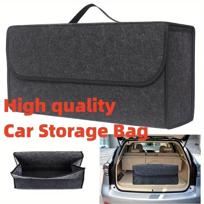 Car Trunk Organizer – Foldable Felt Storage Box for Auto