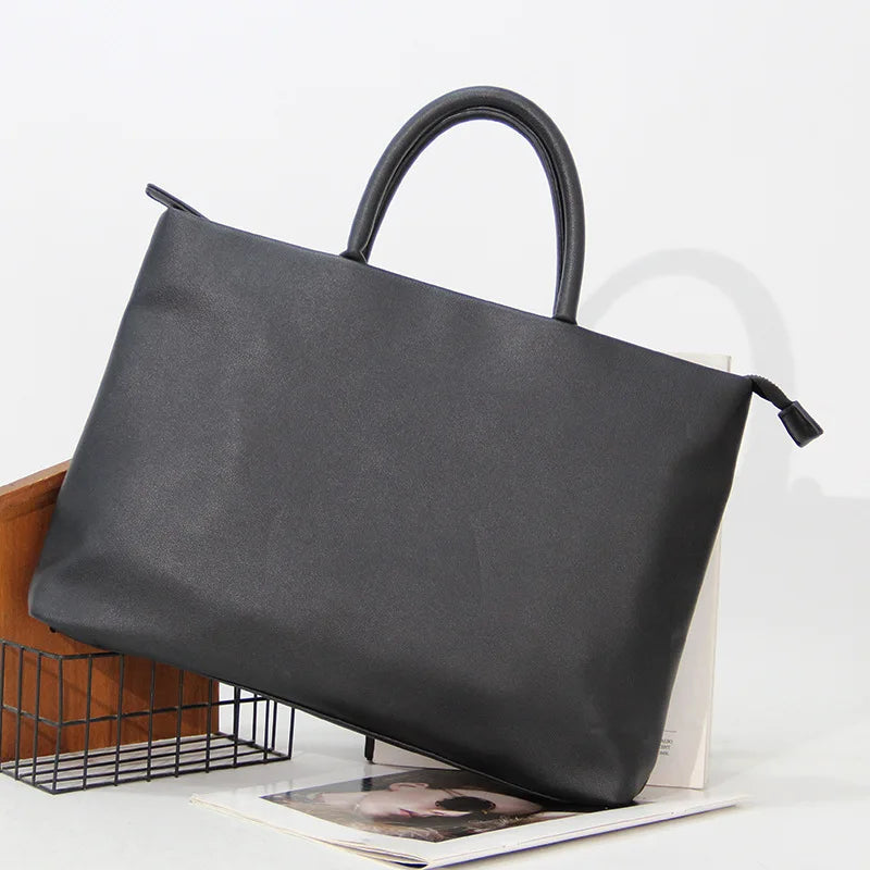 14 4-Inch Computer Bag Pu Leather Simple Men S Casual Handbag - Waterproof