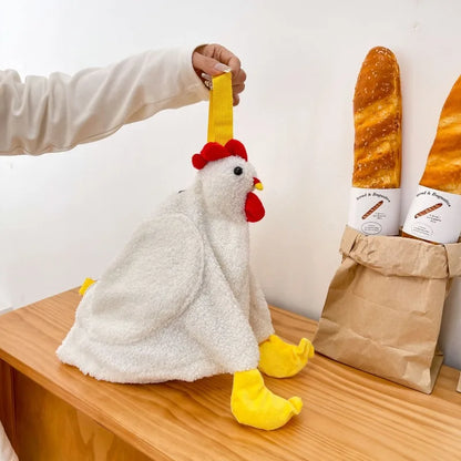 Chicken Crossbody Bag – Funny Plush Cartoon Shoulder Bag for Women