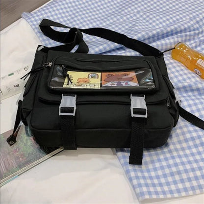 Waterproof Nylon Crossbody Bag for Women – Large Capacity Shoulder Handbag