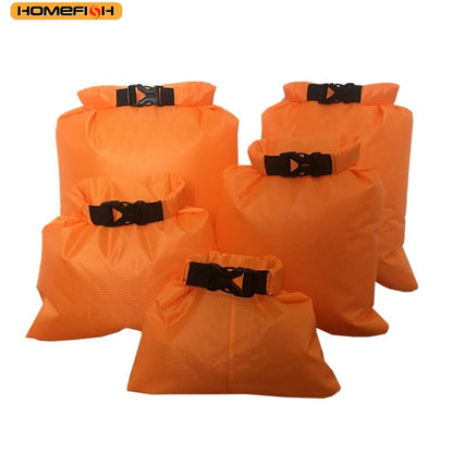 Homefish 5pcs Waterproof Dry Bag Camping Drifting Hiking Swimming Rafting Kayaking River Trekking