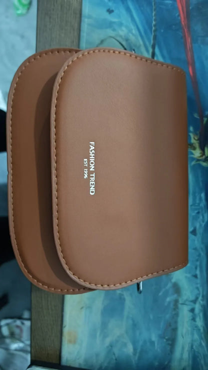 Vegan Leather Crossbody Bag for Women – Structured Shoulder Bag