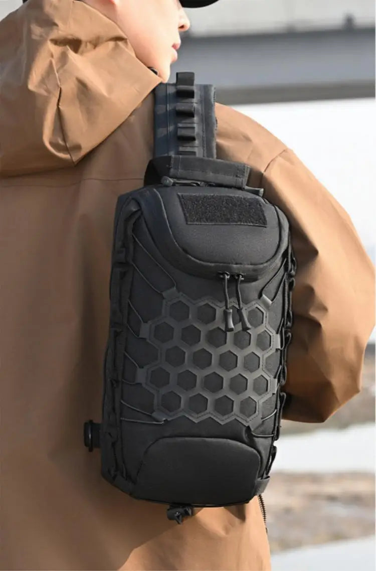 Homefish Outdoor Tactical Chest Bag Sling Shoulder Backpack Edc Crossbody Daily Commuting Sports
