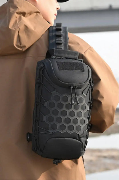 Homefish Outdoor Tactical Chest Bag Sling Shoulder Backpack Edc Crossbody Daily Commuting Sports