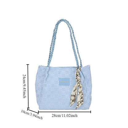 Large Capacity Bag Women S Casual Simple Shoulder Classroom Commuter Tote