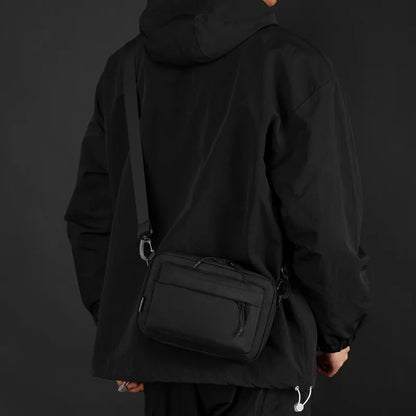 Men S Waterproof Nylon Cloth Shoulder Bag Leisure Commuting Light Oblique Span Large Capacity
