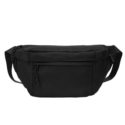 Men S Crossbody Large-Capacity Bag Waterproof Casual Simple Lightweight Waist Bag - Waterproof