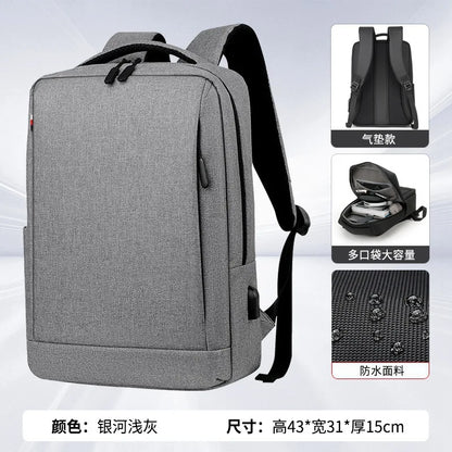 Large Capacity Men Shoulder Women Backpack Multi-Function Commuting Travel Schoolbag Waterproof