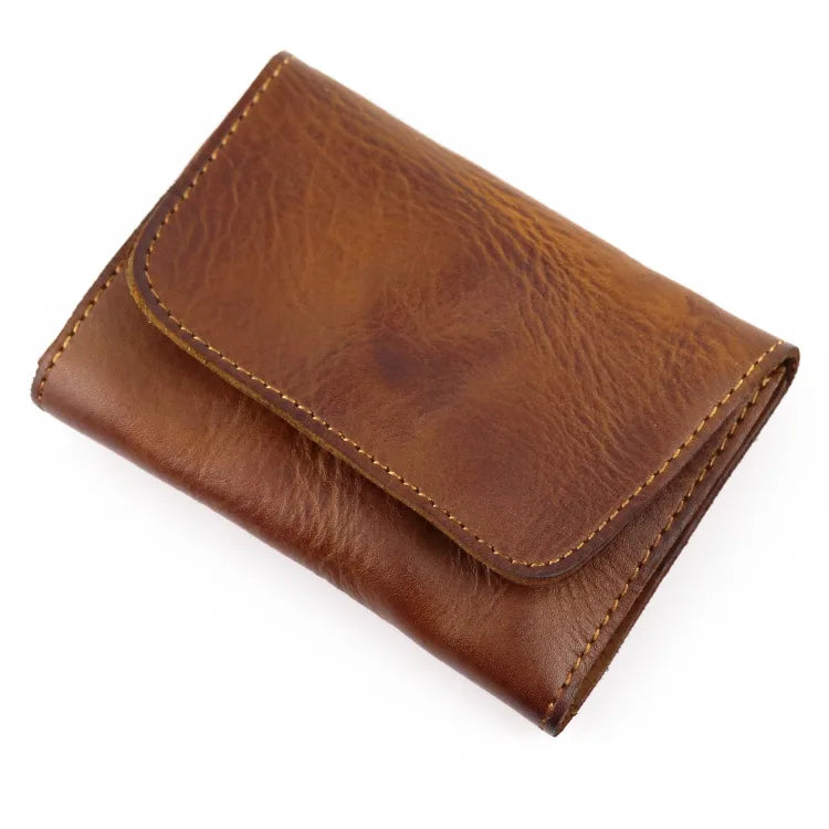 Leather Plant-Tanned Hand Luxury Paint Old Card Bag Creative Multi-Functional Coin Wallet Driver S