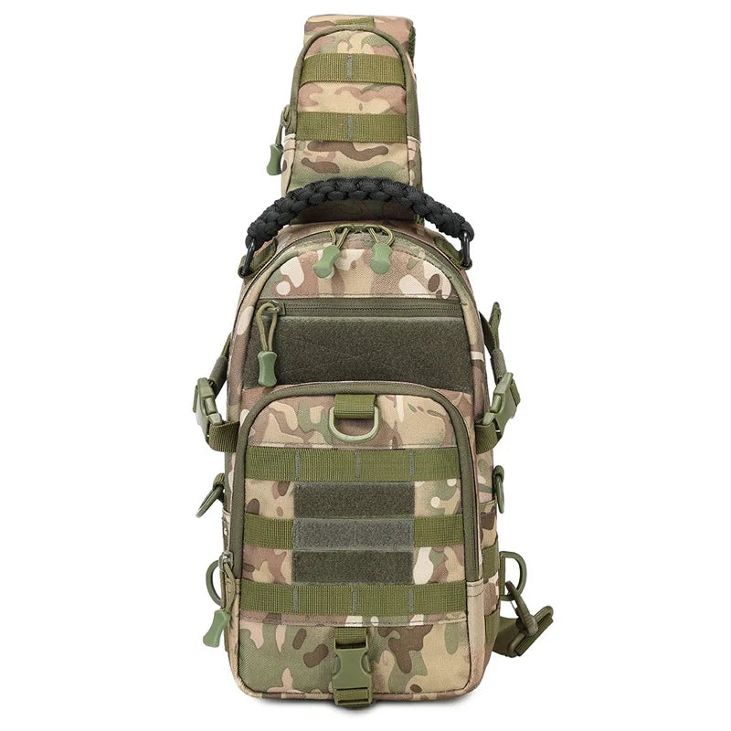Waterproof Nylon Bloa Bag Camouflage Outdoor Chest Bag Multi-Functional Mountaineer Shoulder