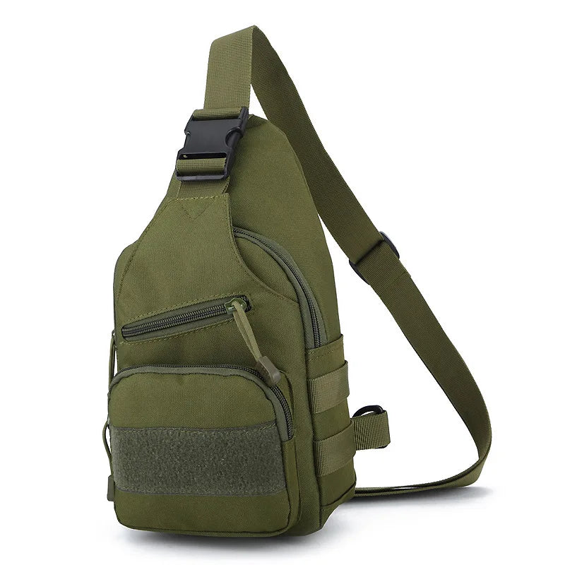 Outdoor Jungle Oxford Fabric Chest Bag Water Bottle Cover Men S Cycling Tactical Single-Shoulder Bag