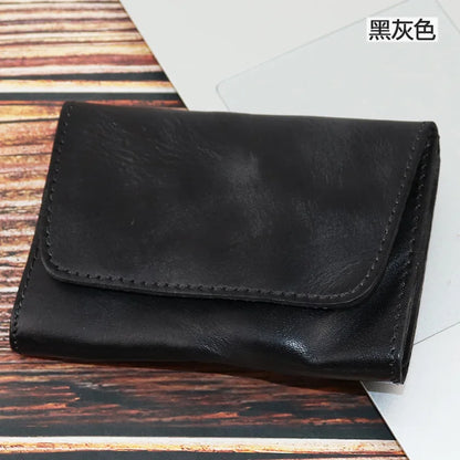 Leather Plant-Tanned Hand Luxury Paint Old Card Bag Creative Multi-Functional Coin Wallet Driver S