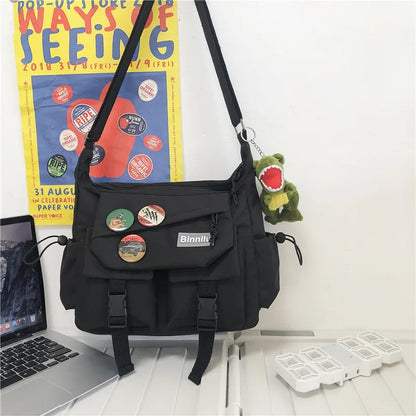 Men's Campus Crossbody Bag Large Capacity Messenger Bag