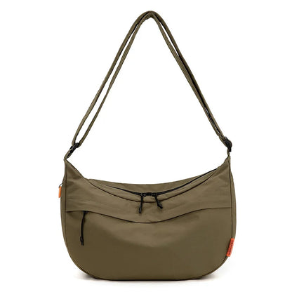Waterproof Nylon Fabric Simple Dumpling Bag Lightweight Crossbody Bag Casual Large-Capacity