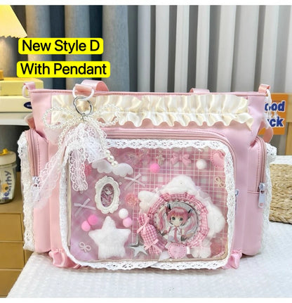 Ita Bag Transparent Window Tote for Anime & Lolita Fans