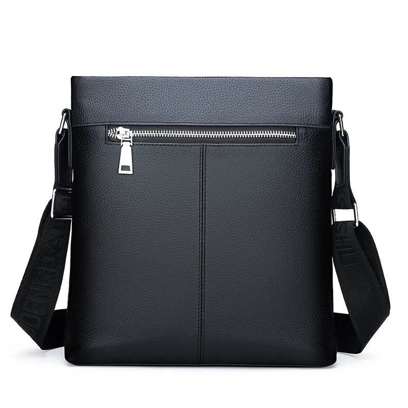 Top-Grain Cowhide Men S Single-Shoulder Crossbody Bag Large Capacity Crossbody Bag