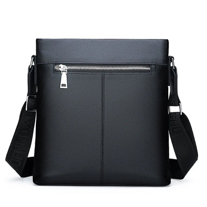 Top-Grain Cowhide Men S Single-Shoulder Crossbody Bag Large Capacity Crossbody Bag